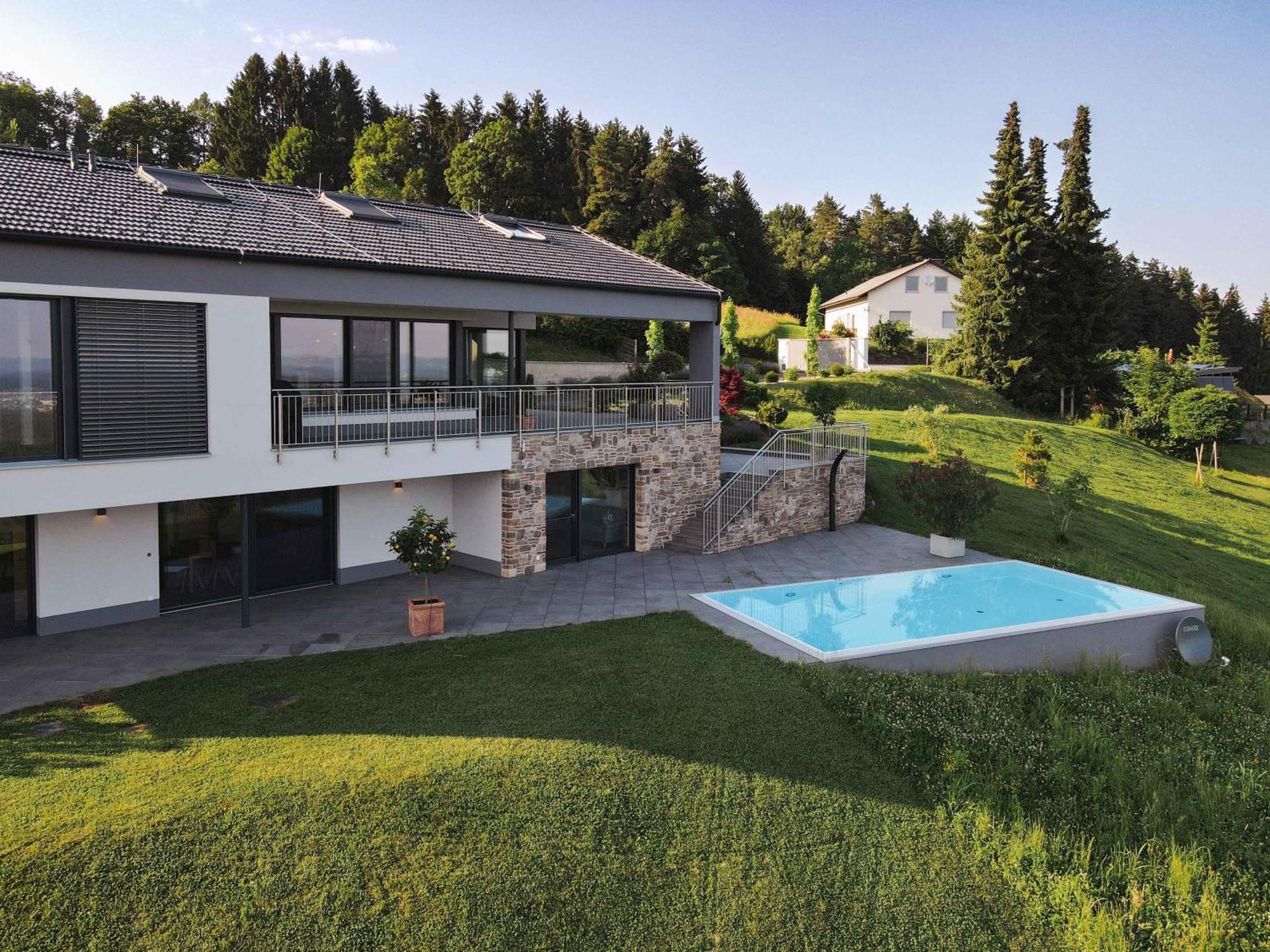 Greim15 --- Ganzes Ferienhaus Mit Fernsicht, Pool, Wellness Deutschlandsberg Exterior foto