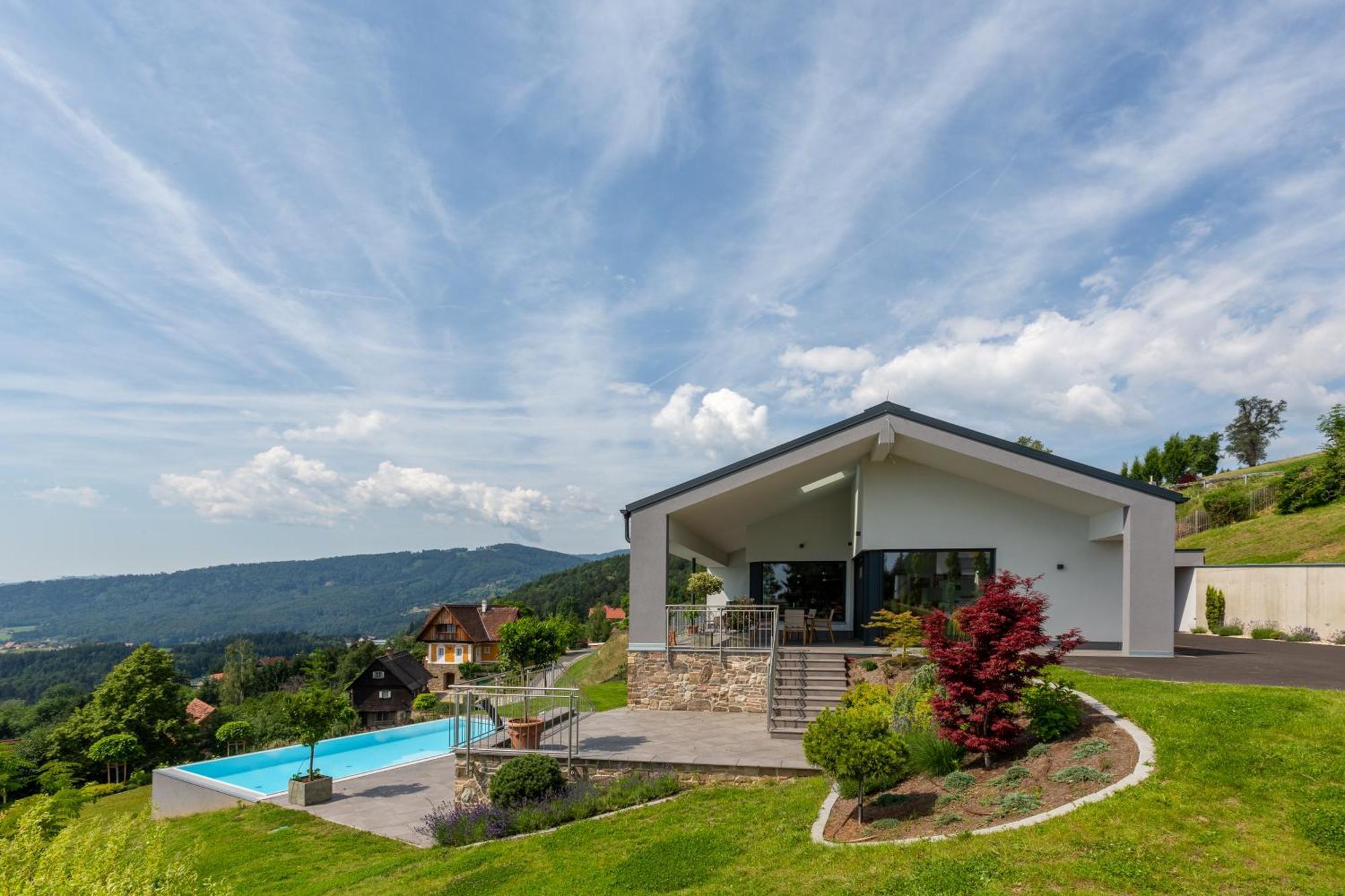 Greim15 --- Ganzes Ferienhaus Mit Fernsicht, Pool, Wellness Deutschlandsberg Exterior foto